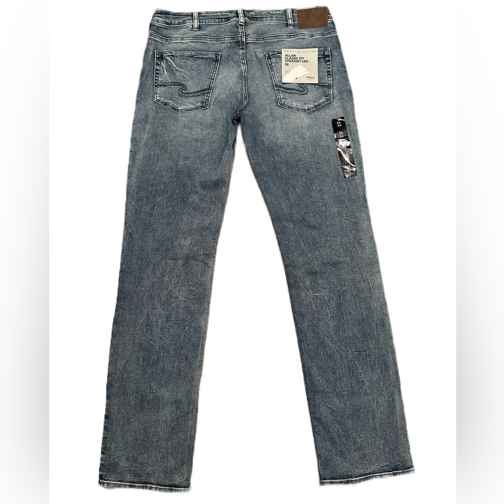 NWT Silver Jeans Men’s Size 36 Inseam 34 Allen Classic Fit Straight Leg Denim